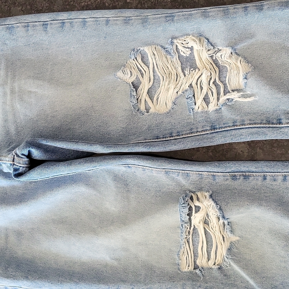 NWT Lovers + Friends Reece High Waist Straight Leg Jeans Rigid Slim Women's 26 - Picture 9 of 10
